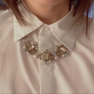 ModCloth Gold Tone Statement Necklace